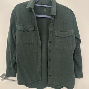 Madewell Dark Green Button Down Shirt